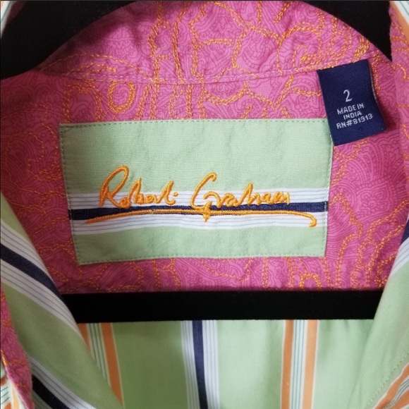 ๐ Robert Graham | Striped Button Down Shirt ๐ - Picture 2 of 5